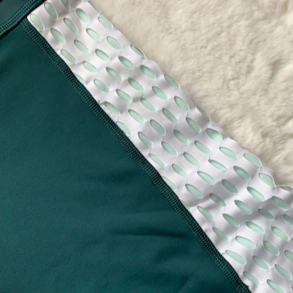 Puma green mesh pants with pink sides size S - Picture 7 of 10